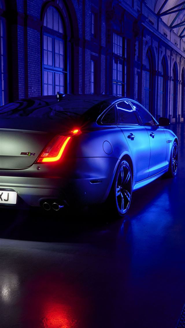 1284x2778 jaguar xj jaguar neon lights car sedan luxury sams... - jaguar xj iPhone Wallpaper