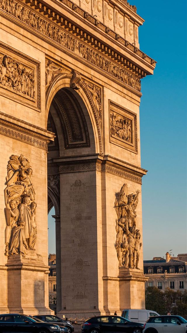 1284x2778 L'Arc de Triomphe de l'Etoile Paris France - arc de triomphe iPhone Wallpaper