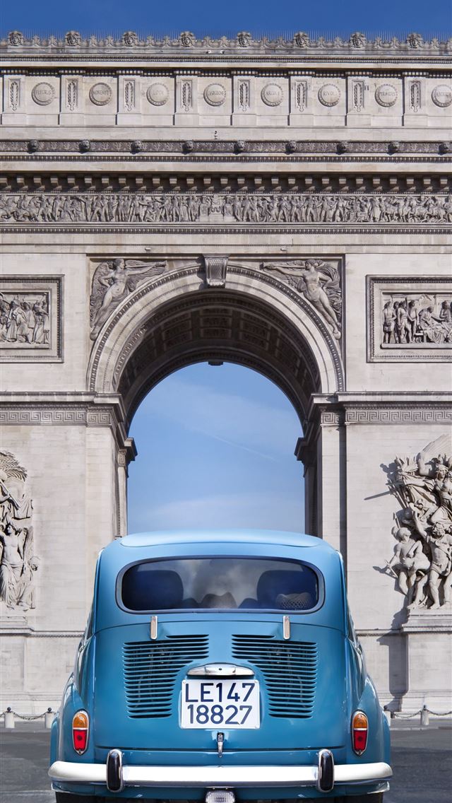 1284x2778 Paris France Arc de Triomphe monument travel touri... - arc de triomphe iPhone Wallpaper