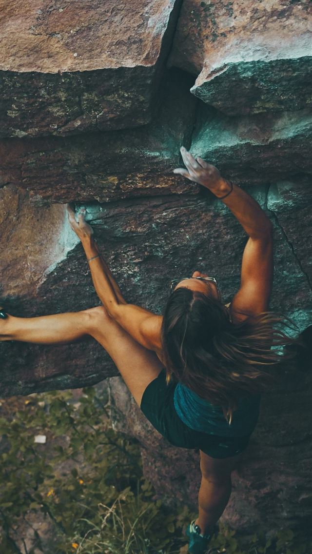 1125x2436 Woman climbing mountain For You HD For Desktop Mob... - climbing iPhone Wallpaper