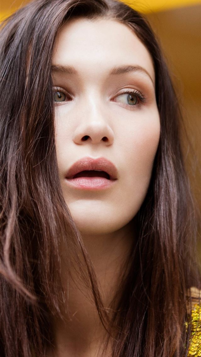 1284x2778 Bella Hadid Brunette Model Looking Away Women for ... - bella hadid iPhone Wallpaper