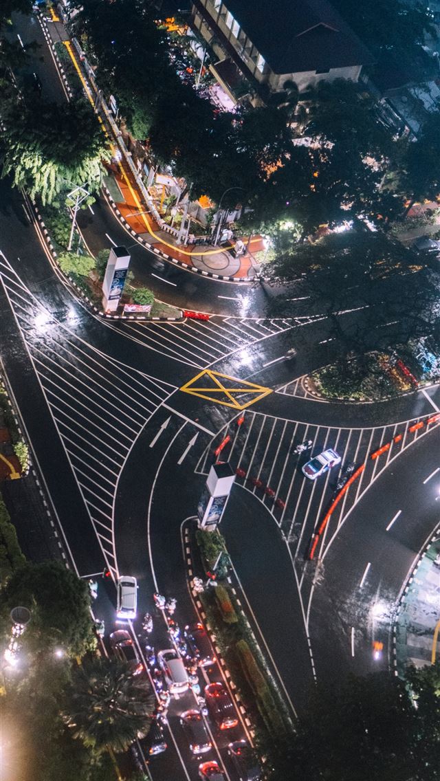 1284x2778  Jakarta Indonesia skyline traffic nightscape Gui ... - jakarta iPhone Wallpaper