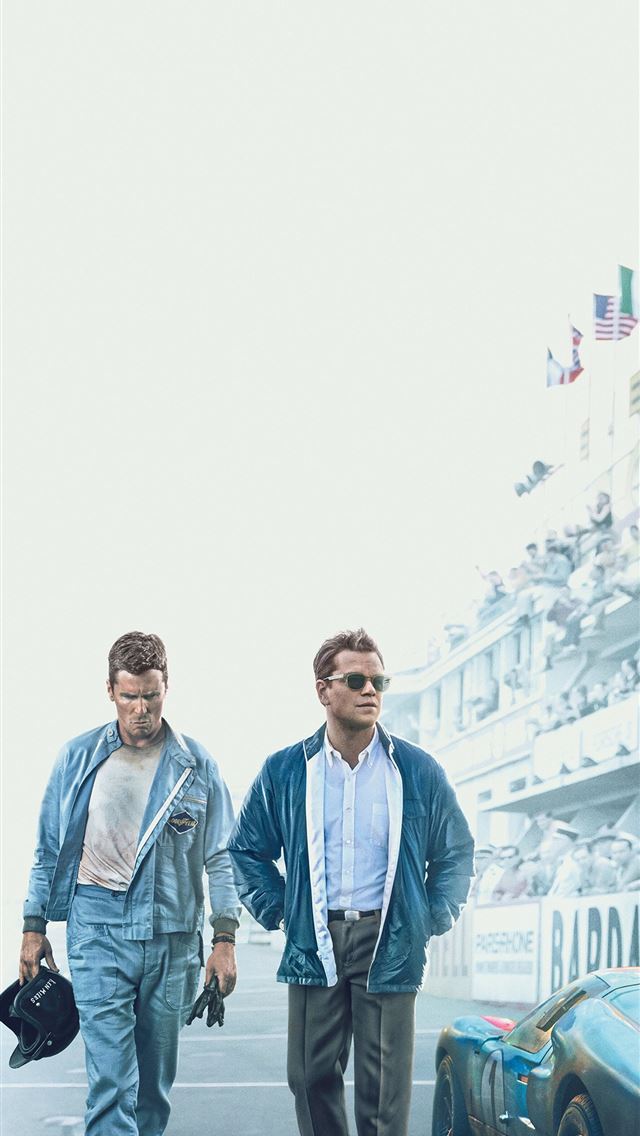 1284x2778 327927 Ford v Ferrari Movie Poster Christian Bale ... - christian bale iPhone Wallpaper