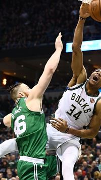 Giannis Antetokounmpo Dunk on Dog wallpaper