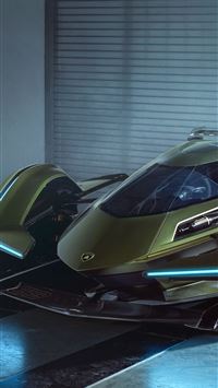 Green car Lamborghini Lambo V12 Vision Gran Turism... wallpaper