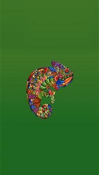 Minimal art Chameleon LG V30 LG G6 wallpaper