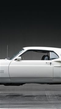 Ford Mustang Boss 429 White Side View Classic Cars... wallpaper