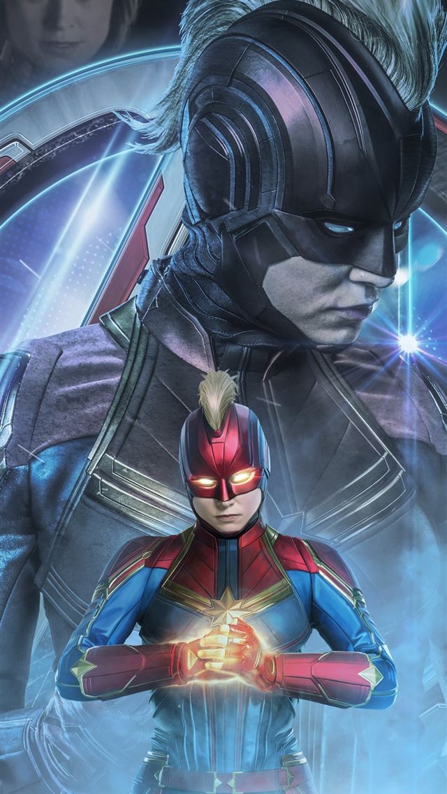 1284x2778 avengers endgame captain marvel movie poster art l... - captain marvel iPhone Wallpaper