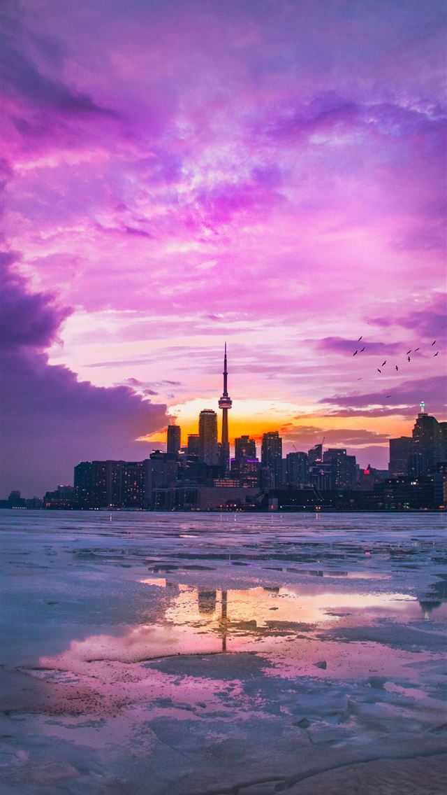 1284x2778 Pink Sky In Urban City 5K HD Nature 4K Images Phot... - 5120x2880 iPhone Wallpaper
