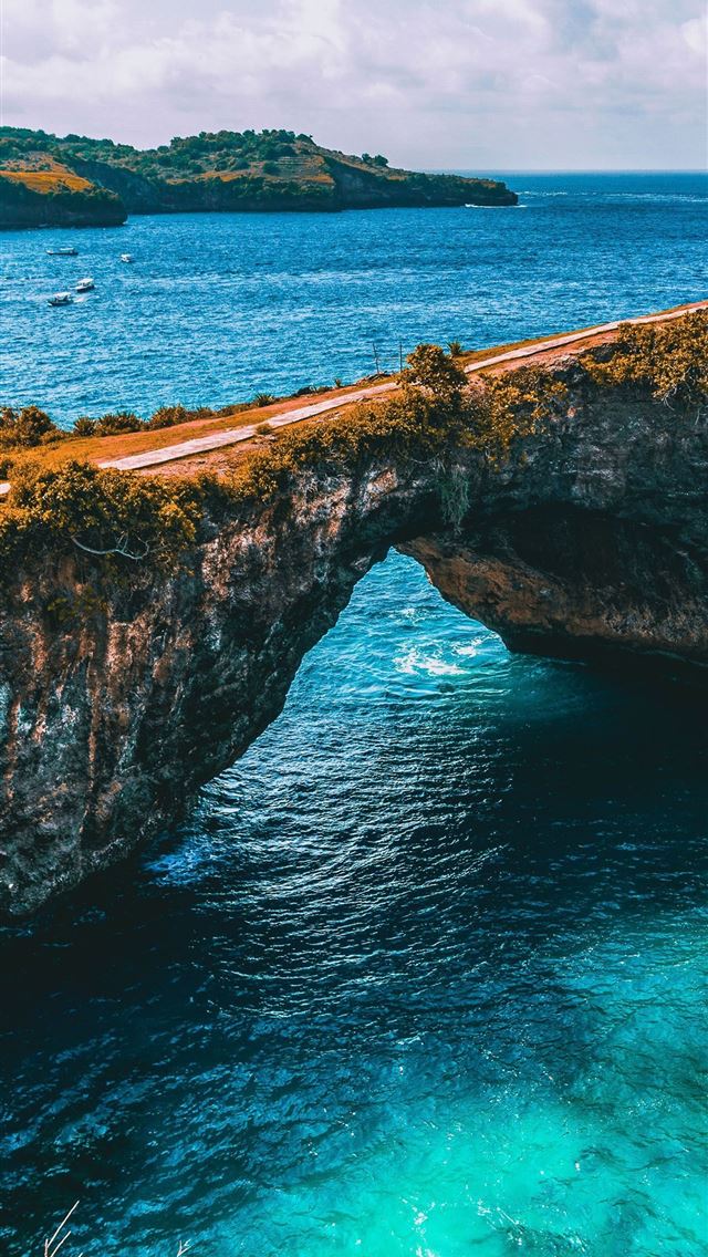 1284x2778 Natural Bridge In Bali Cave - bali iPhone Wallpaper
