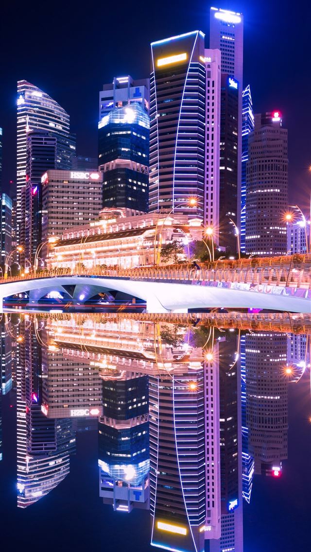 1284x2778 Singapore City Skyline 5k Samsung Galaxy Note 9 8 ... - singapore iPhone Wallpaper