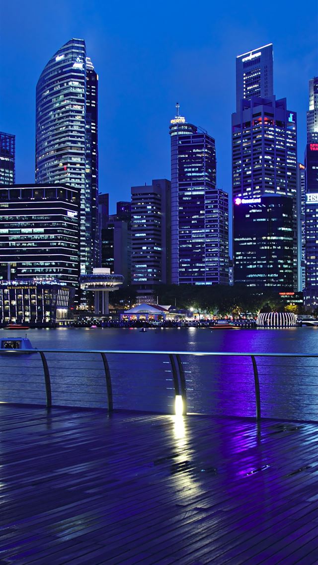 1284x2778 Singapore city buildings blues LG V30 LG G6 - singapore iPhone Wallpaper
