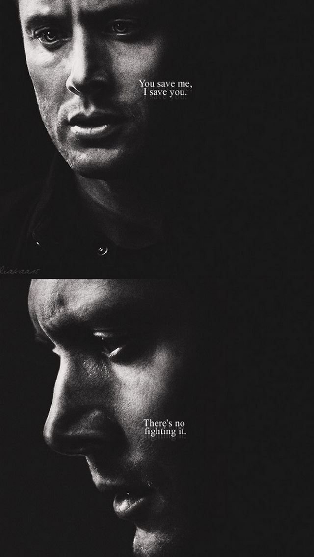 1284x2778 You save me I save you There's no fighting it beau... - supernatural iPhone Wallpaper