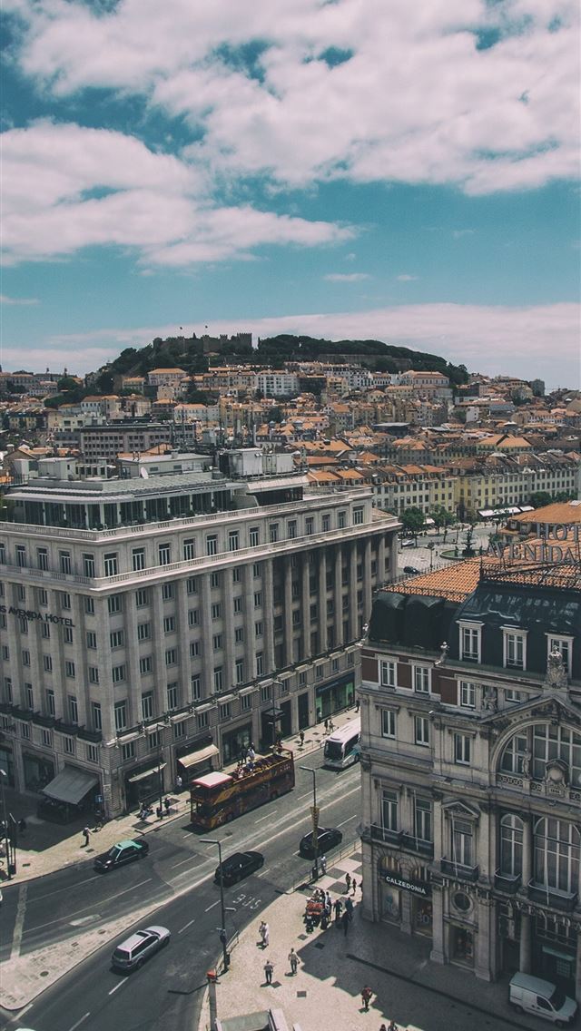 1284x2778 Lisbon Portugal Buildings View  - portugal iPhone Wallpaper