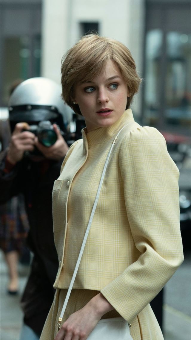 1125x2436 Emma Corrin as Princess Diana in The Crown 4 Resol... - princess diana iPhone Wallpaper