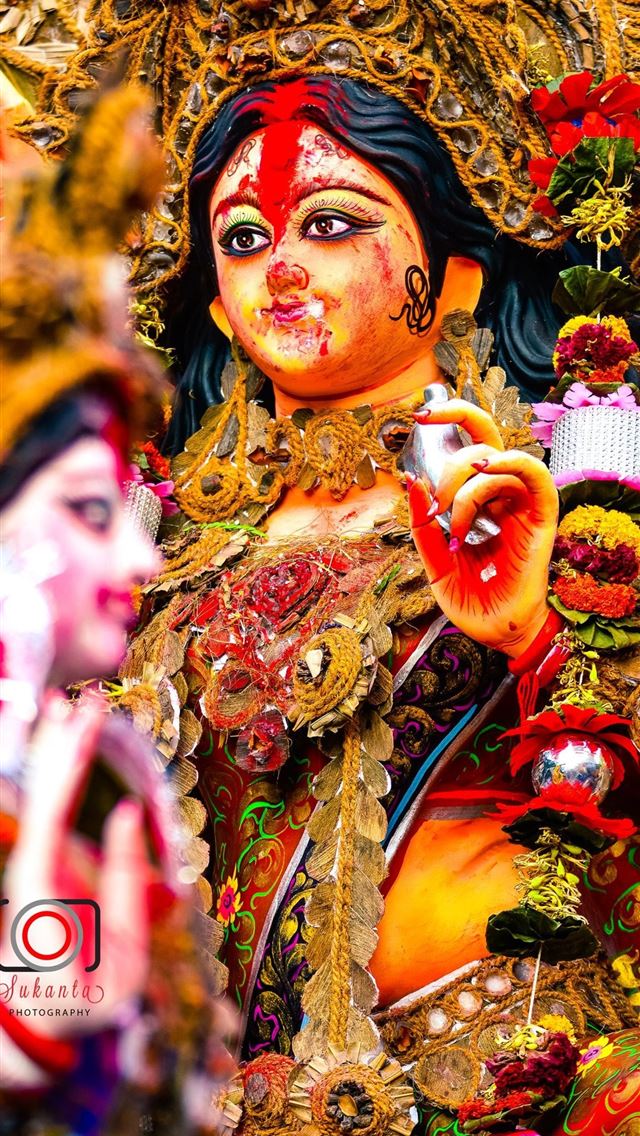 1125x2436 happy durga puja - happy durga puja iPhone Wallpaper