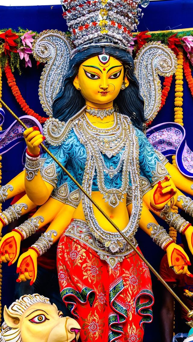 1125x2436 happy durga puja - happy durga puja iPhone Wallpaper