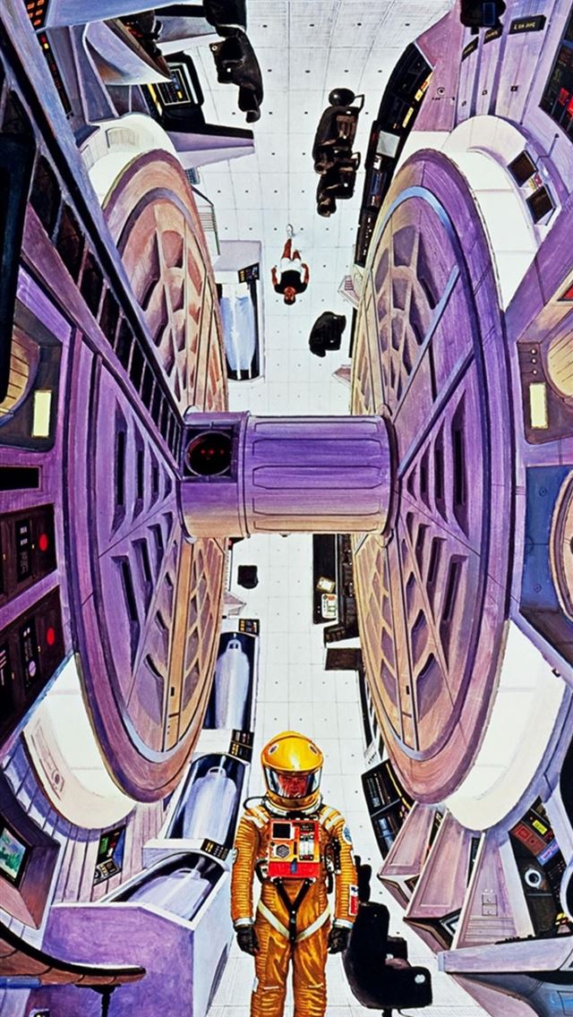 1284x2778 2001 A Space Odyssey' iconic concept art by Robert... - 2001 a space odyssey iPhone Wallpaper