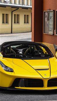 ferrari laferrari aperta sports car front lg v30 l... wallpaper