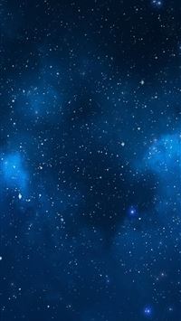 Space Galaxy Blue on Dog iPhone wallpaper