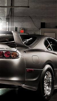 Toyota Supra Back View Spoiler Tuning Cars for Sam... wallpaper