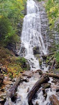 Trail to Mingo Falls PICS NC waterfalls near Great... wallpaper