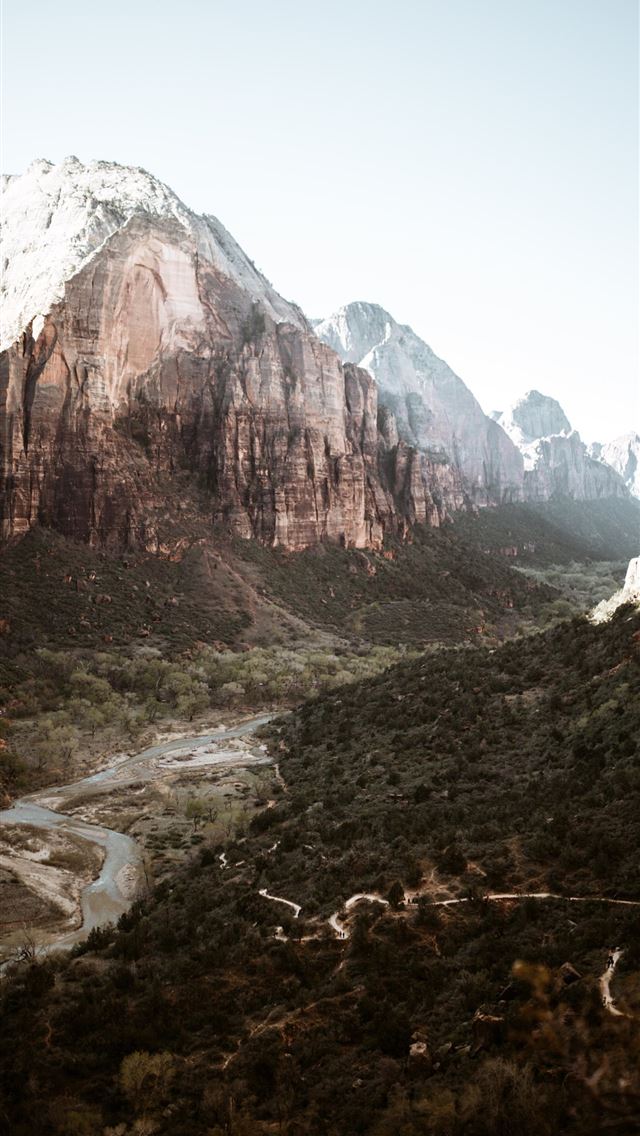 1284x2778 ID 243216 view of a valley in zion national park w... - zion national park iPhone Wallpaper