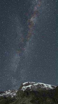 Amazing view of the Milky Way from Mount Kilimanja... wallpaper