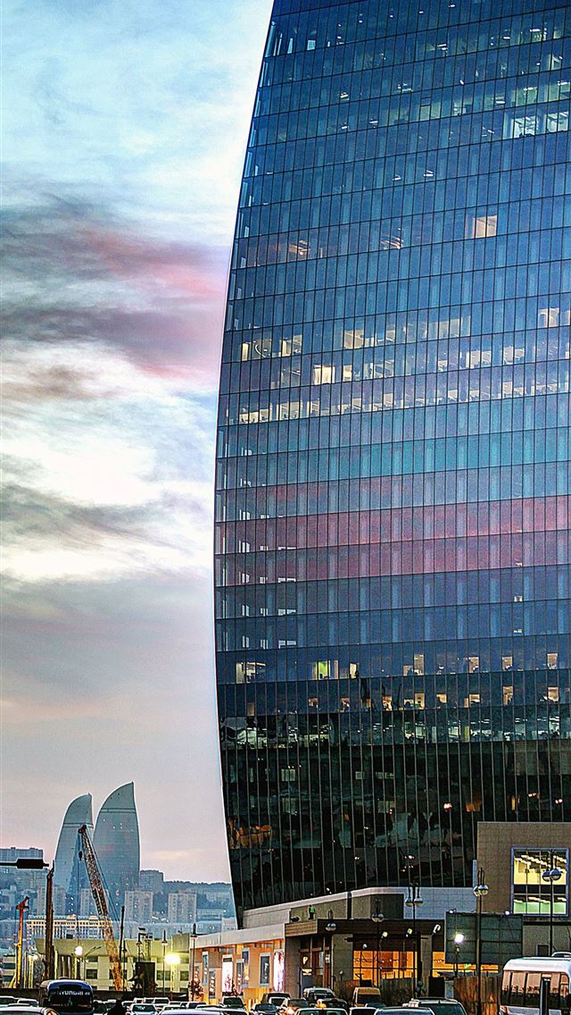 1284x2778 Port Baku Tower by Etibar Jafarov - azerbaijan iPhone Wallpaper