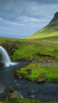 Mountains and waterfalls in Iceland 5k Ultra HD ID... wallpaper