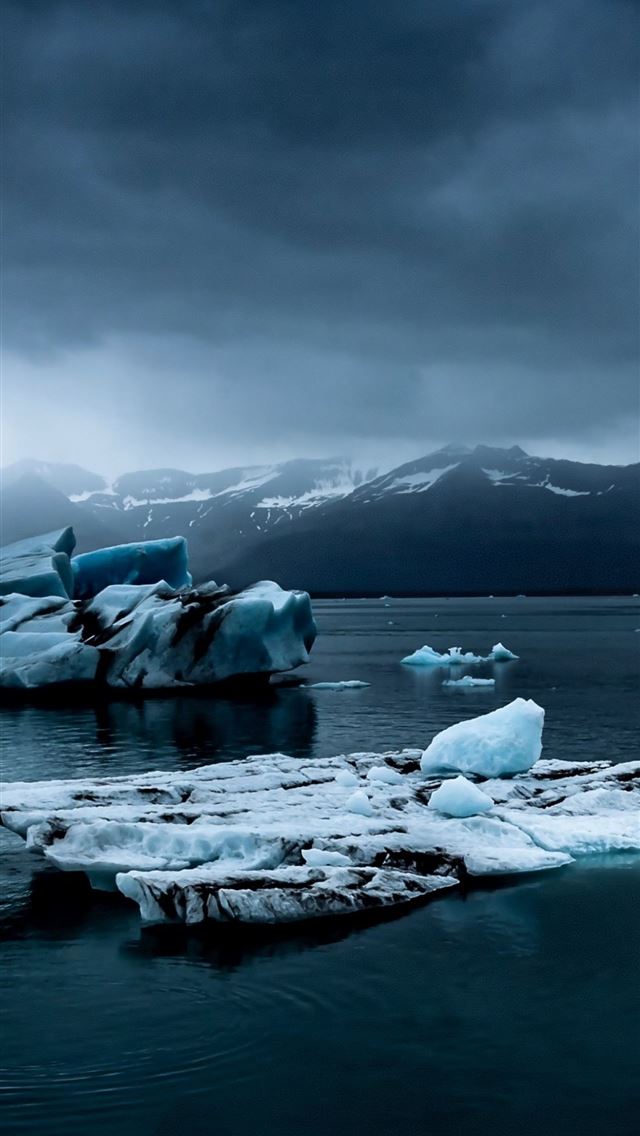 1284x2778 Iceland Iceberg Dark Clouds for Samsung Galaxy Not... - iceland iPhone Wallpaper