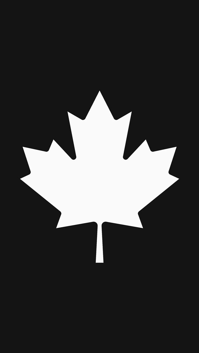 1284x2778 Canada Flag White Symbol - canada flag iPhone Wallpaper