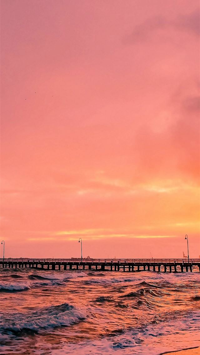 1284x2778 Sunset Sea Sun Landscape  - sun iPhone Wallpaper