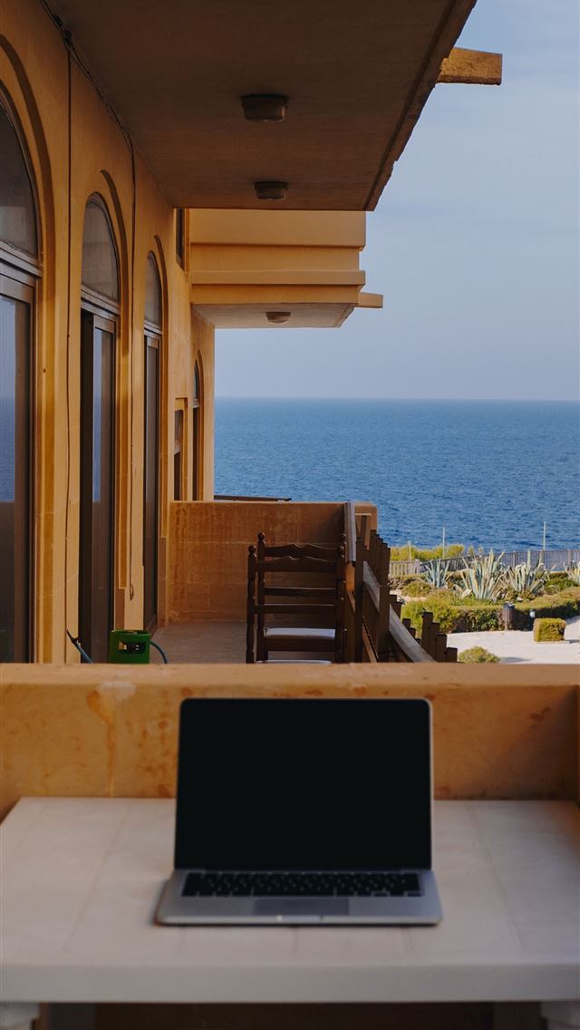 1284x2778 laptop balcony rest work malta samsung galaxy s4 s... - malta iPhone Wallpaper