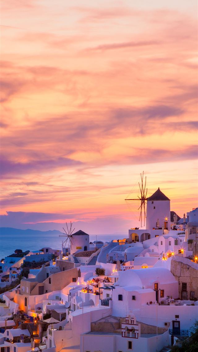1125x2436 Greece Sunset Top Free Greece Sunset Backgrounds A... - greece iPhone Wallpaper