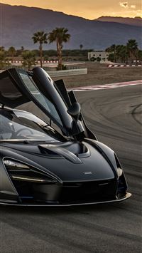 black mclaren senna on road samsung galaxy s8 sams... wallpaper