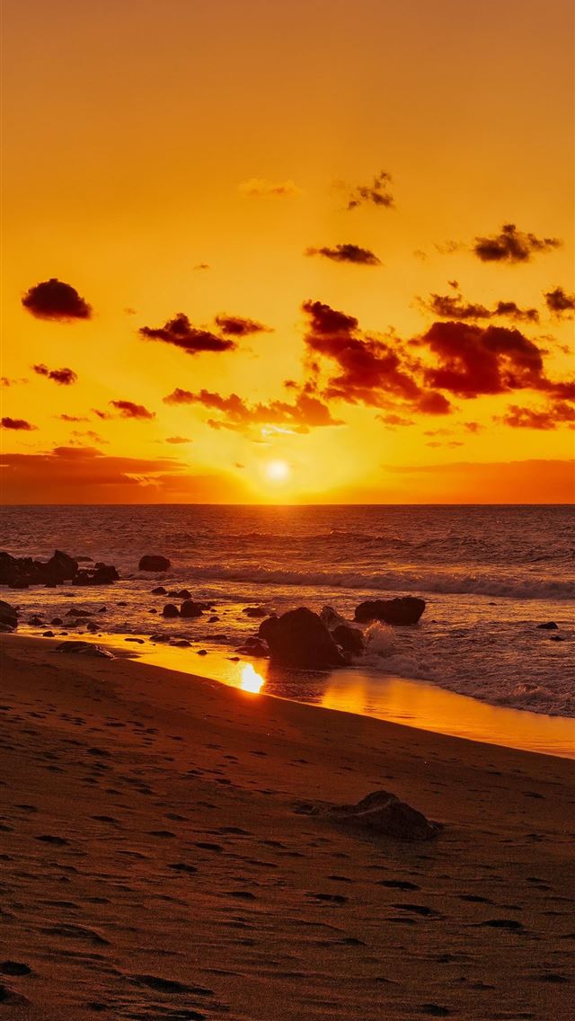 1284x2778 sunset beach - sunset beach iPhone Wallpaper