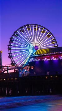 santa monica pier wallpaper