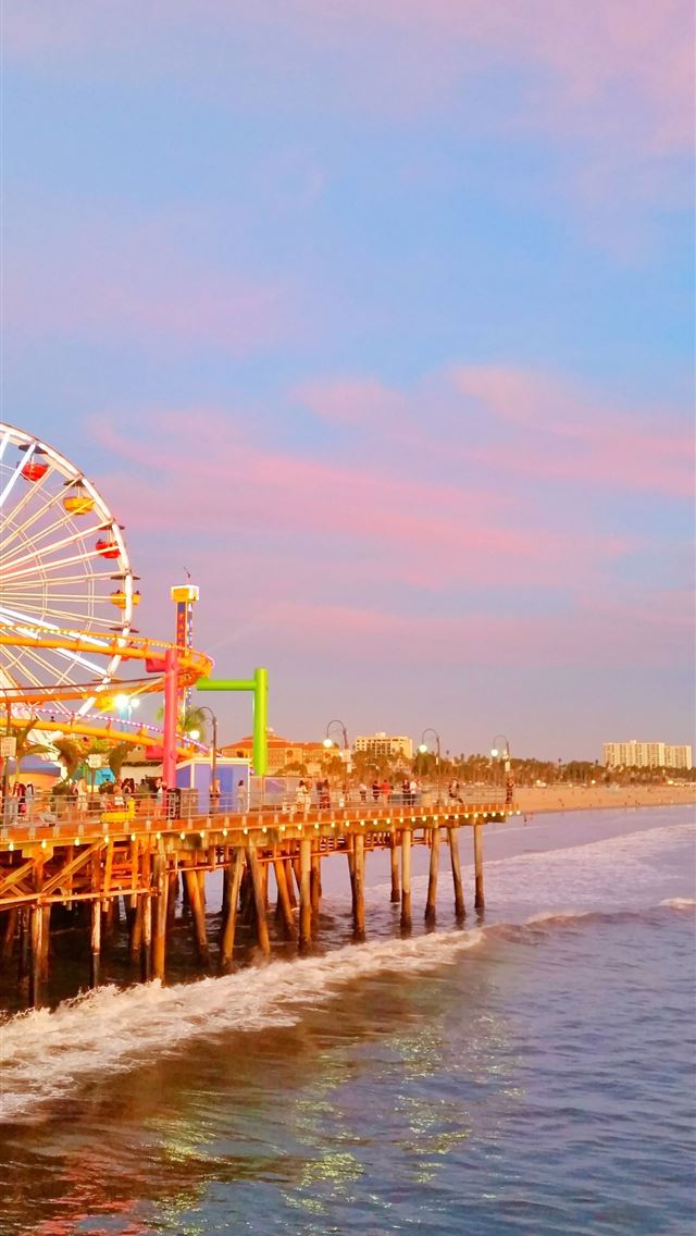 1284x2778 santa monica pier - santa monica pier iPhone Wallpaper