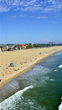 santa monica pier wallpaper