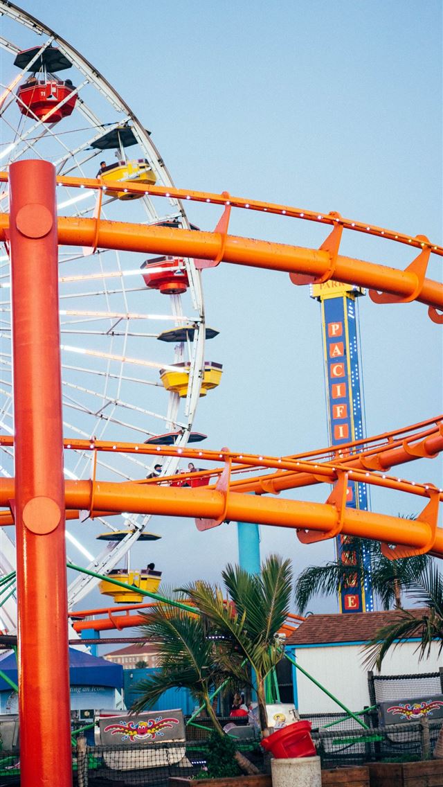 1284x2778 santa monica pier - santa monica pier iPhone Wallpaper