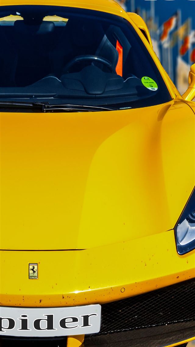 1284x2778 ferrari 488 spider - ferrari 488 spider iPhone Wallpaper