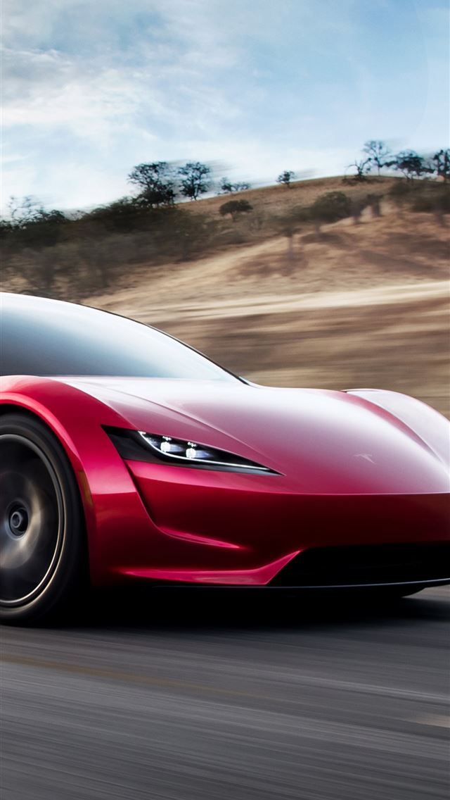 1284x2778 tesla roadster - tesla roadster iPhone Wallpaper