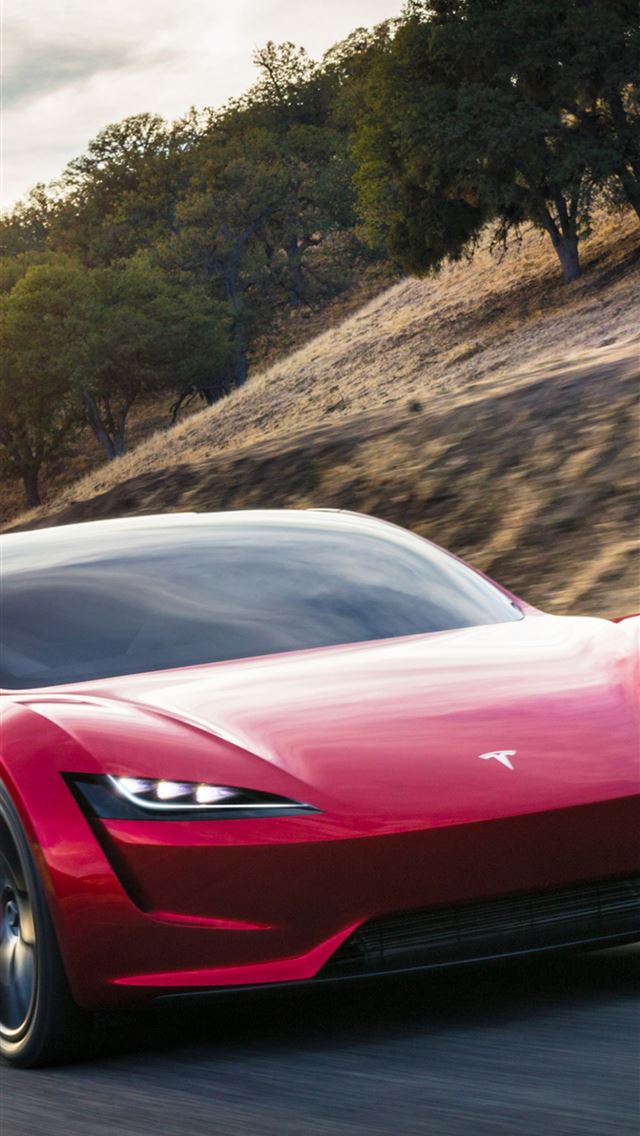 1284x2778 tesla roadster - tesla roadster iPhone Wallpaper