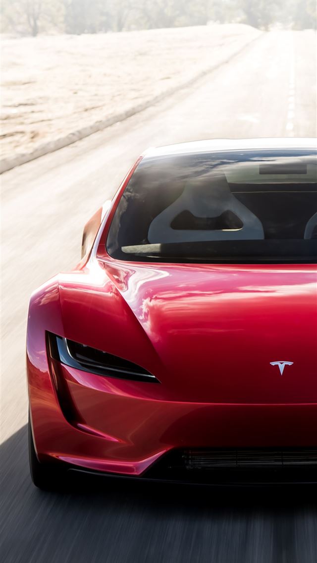 1284x2778 tesla roadster - tesla roadster iPhone Wallpaper