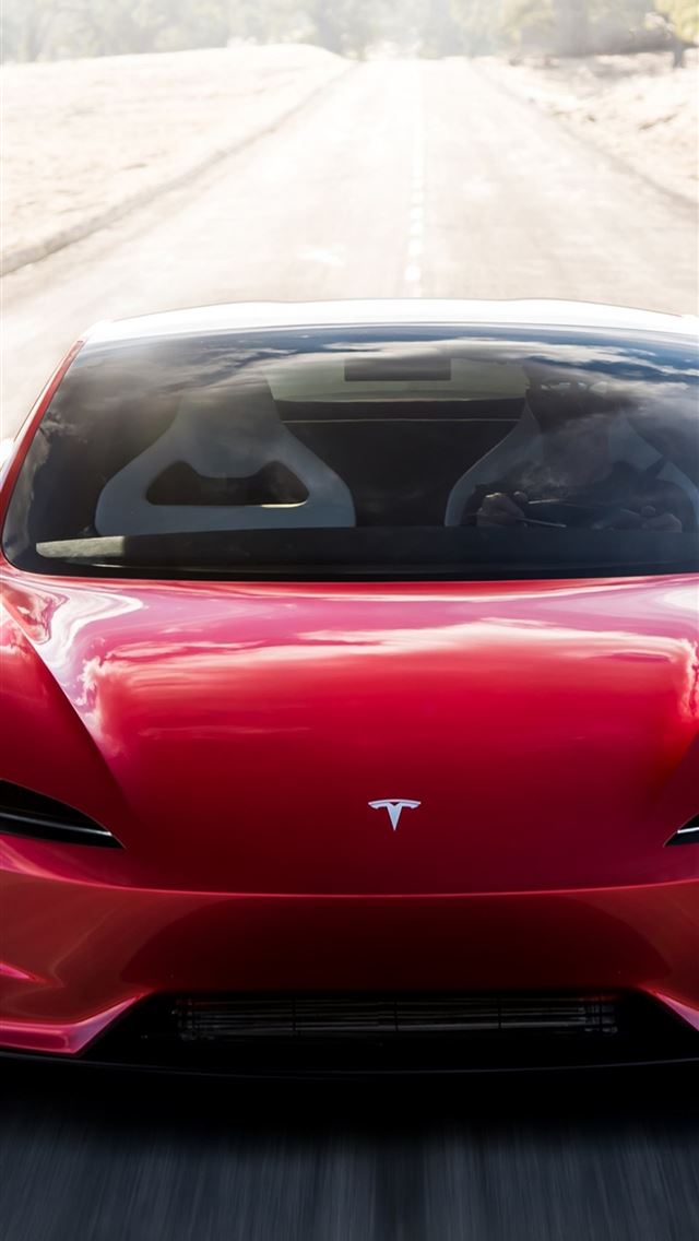 1284x2778 tesla roadster - tesla roadster iPhone Wallpaper