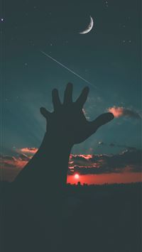 crescent moon wallpaper