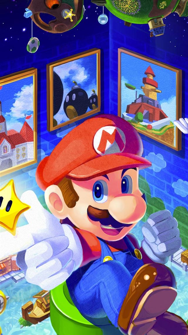 1125x2436 super mario galaxy - super mario galaxy iPhone Wallpaper