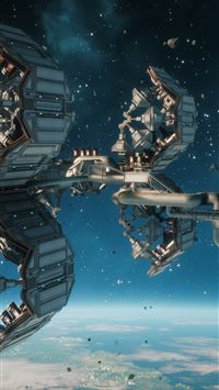 space station wallpaper