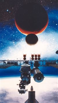 space station wallpaper